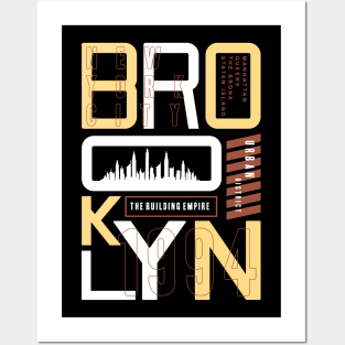 Brooklyn graphic 1994 Posters and Art